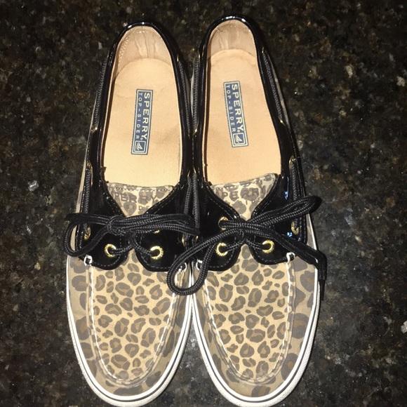 Cheetah Print Patent Leather Sperrys - Picture 3 of 6